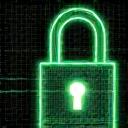 Un candado digital estilizado en tonos verdes y amarillos, flotando sobre una red de datos, simbolizando la seguridad de la información personal y el cumplimiento del RGPD.