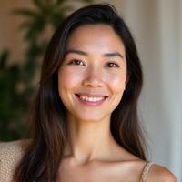 Retrato profesional de la Dra. Laura López, una psicóloga clínica de unos 40 años, con una sonrisa serena.